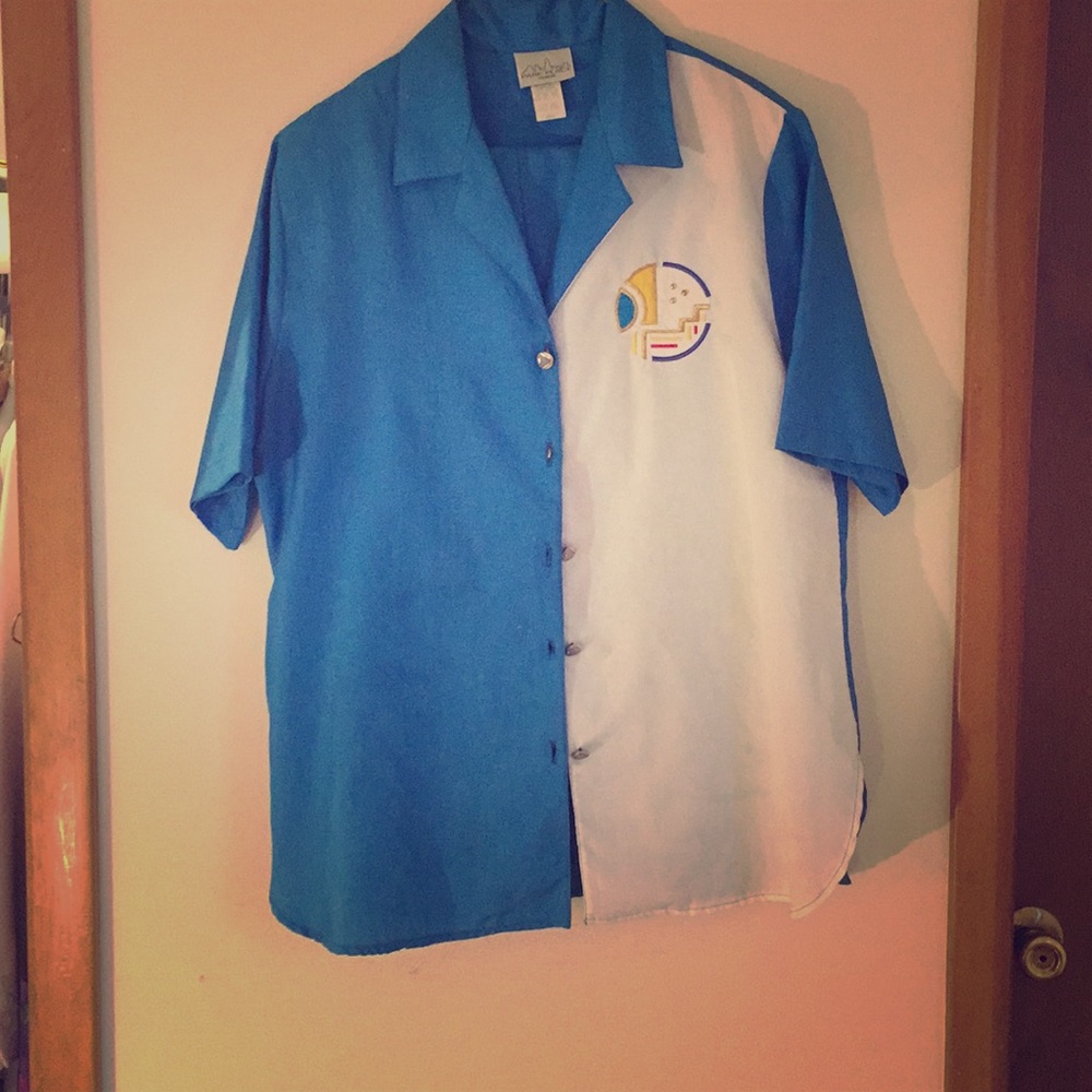 Vintage Early 90s Blue Track Suite